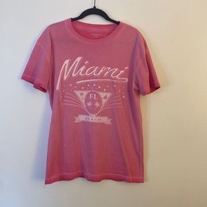 Abercrombie Miami Tee Pink (mens)